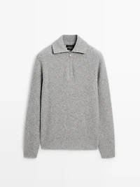 Pull à col camionneur 100 % laine