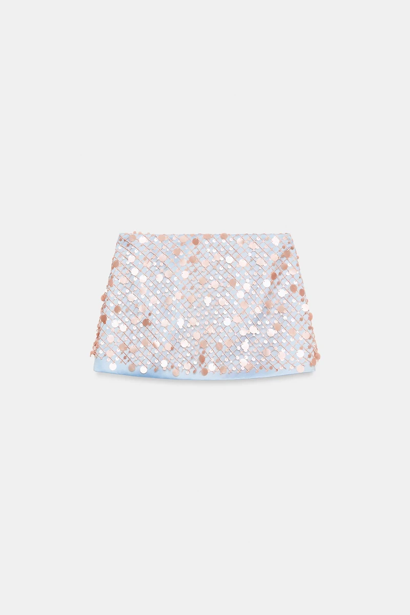 SEQUIN MINI SKIRT
