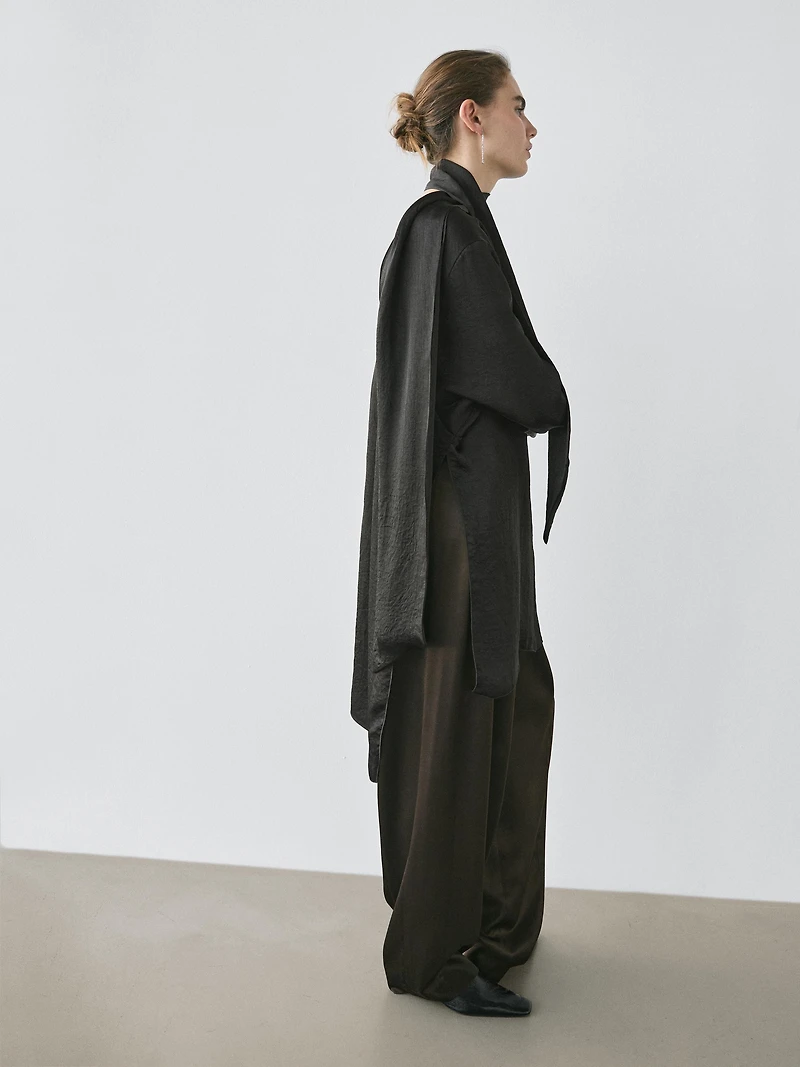 Chemisier col en V nœud - STUDIO