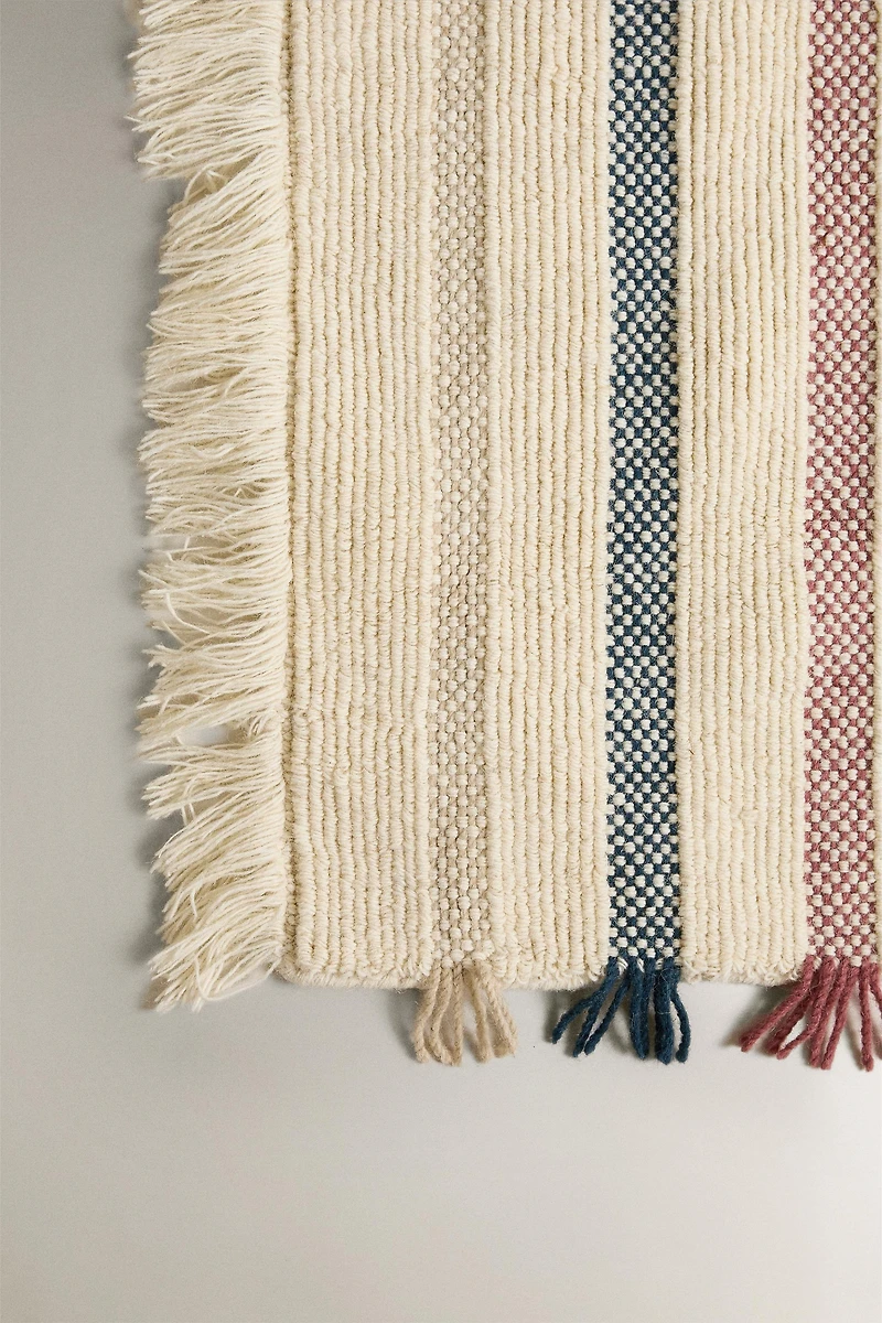 CHILDREN'S MULTICOLORED WOOL AREA RUG