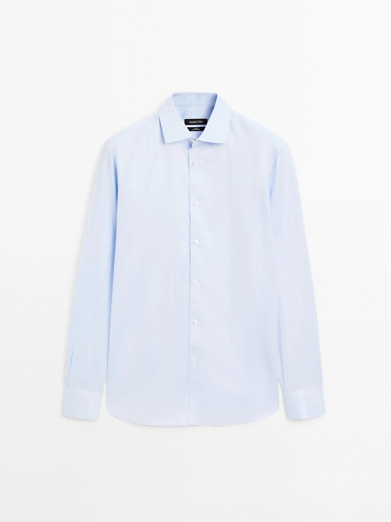 Slim fit 100% cotton shirt