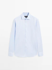 Slim fit 100% cotton shirt