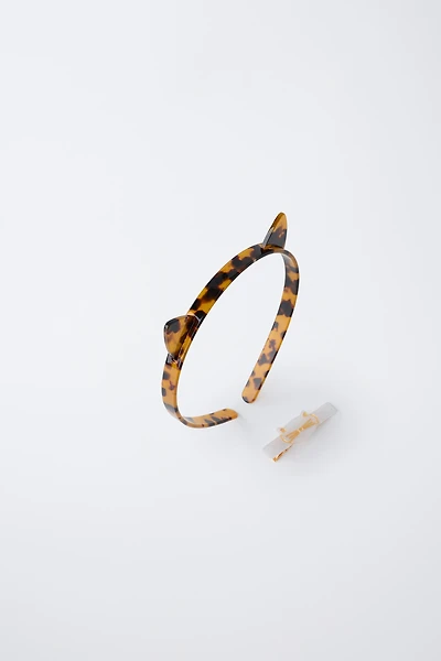 KITTEN HEADBAND AND CLIP PACK