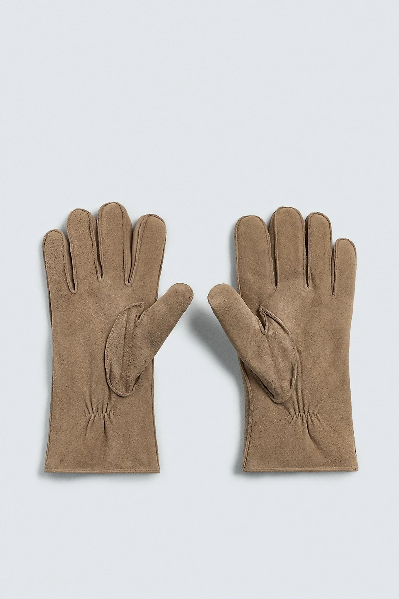 COMBINATION LEATHER GLOVES