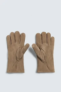 COMBINATION LEATHER GLOVES