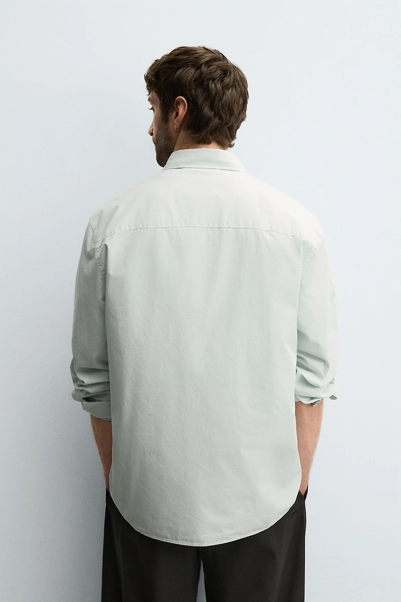 RELAXED FIT POPLIN SHIRT