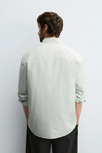 RELAXED FIT POPLIN SHIRT