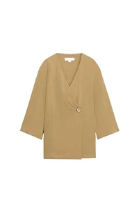 VESTE CROISÉE À FENTES LATÉRALES ENSEMBLE