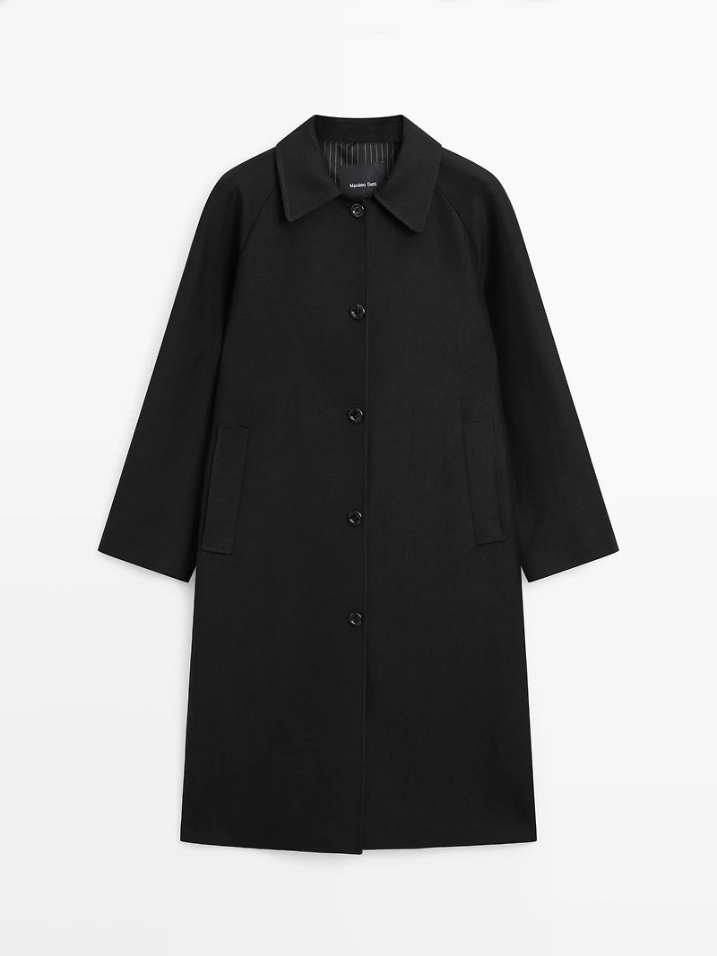Manteau laine long