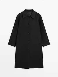 Manteau laine long