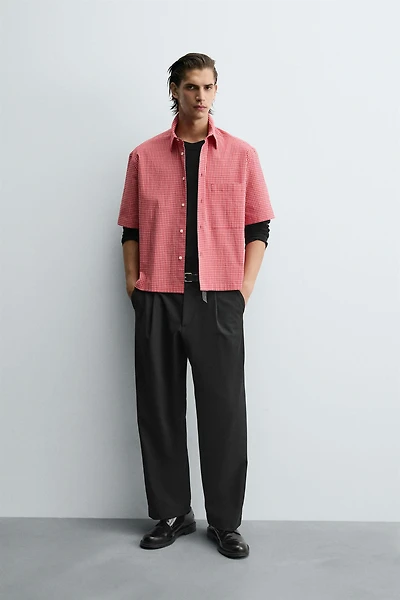 CHECKERED RELAXED FIT SHIRT