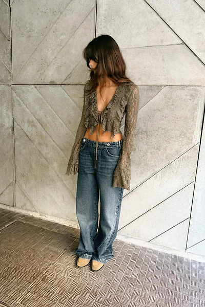 RUFFLED LACE SHORT JACKET