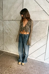 RUFFLED LACE SHORT JACKET