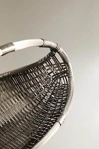 WOVEN METAL BASKET LOW I COLIN KING