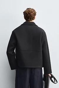 ZIPPERED TEXTURED JACKET