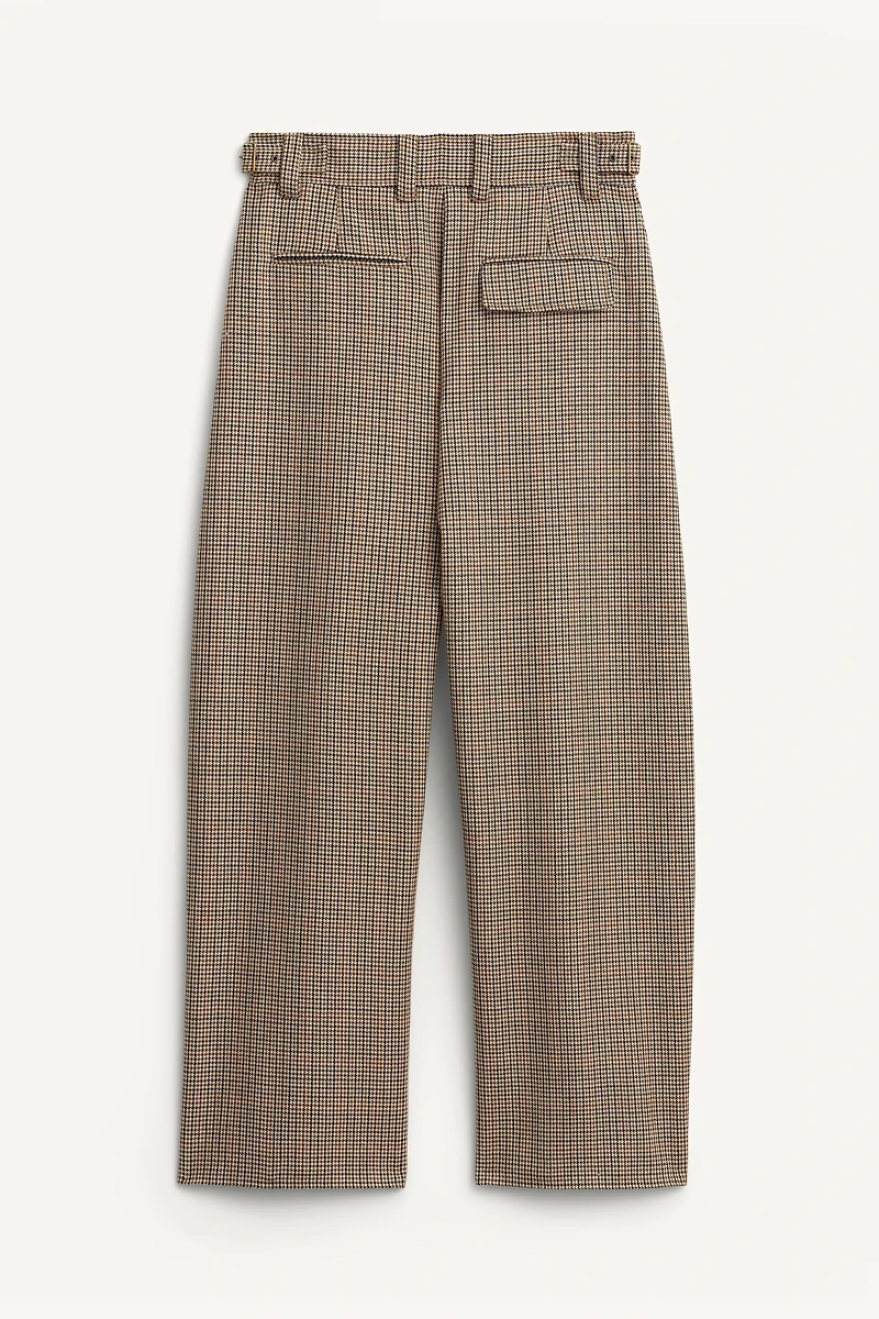 LIMITED EDITION WOOL PLAID SUIT PANTS