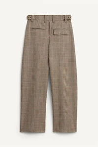 LIMITED EDITION WOOL PLAID SUIT PANTS