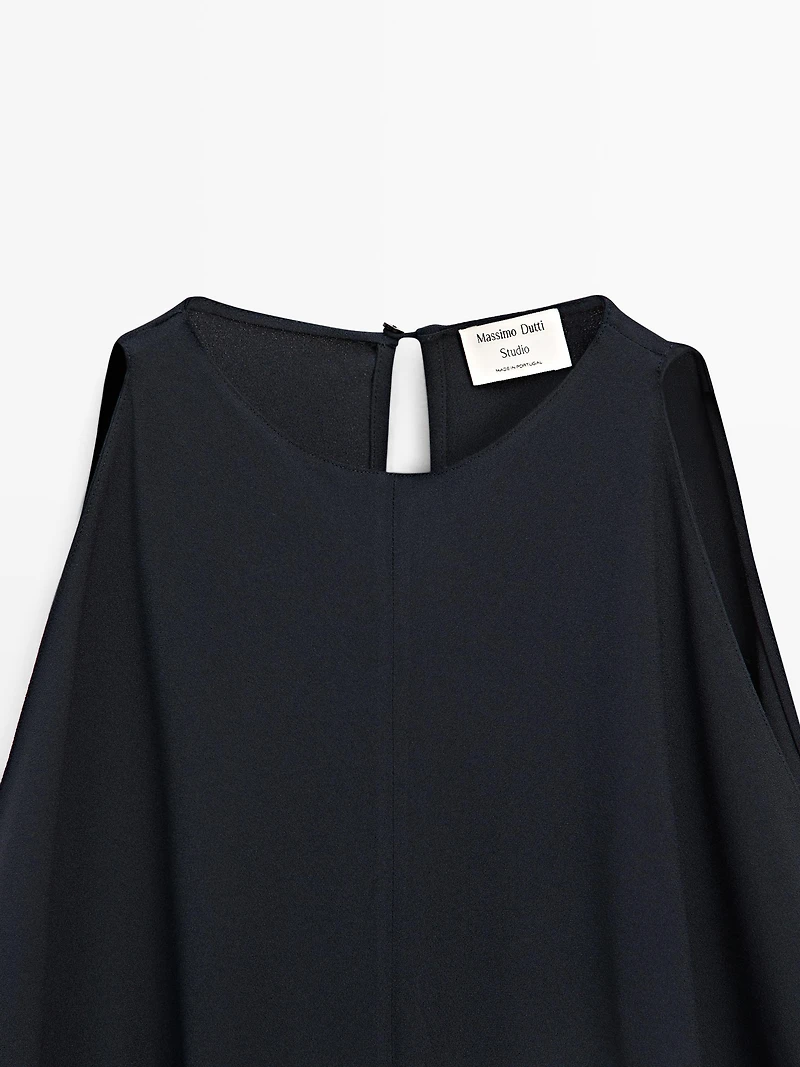 Robe midi à plis