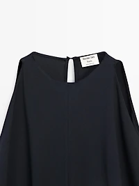 Robe midi à plis
