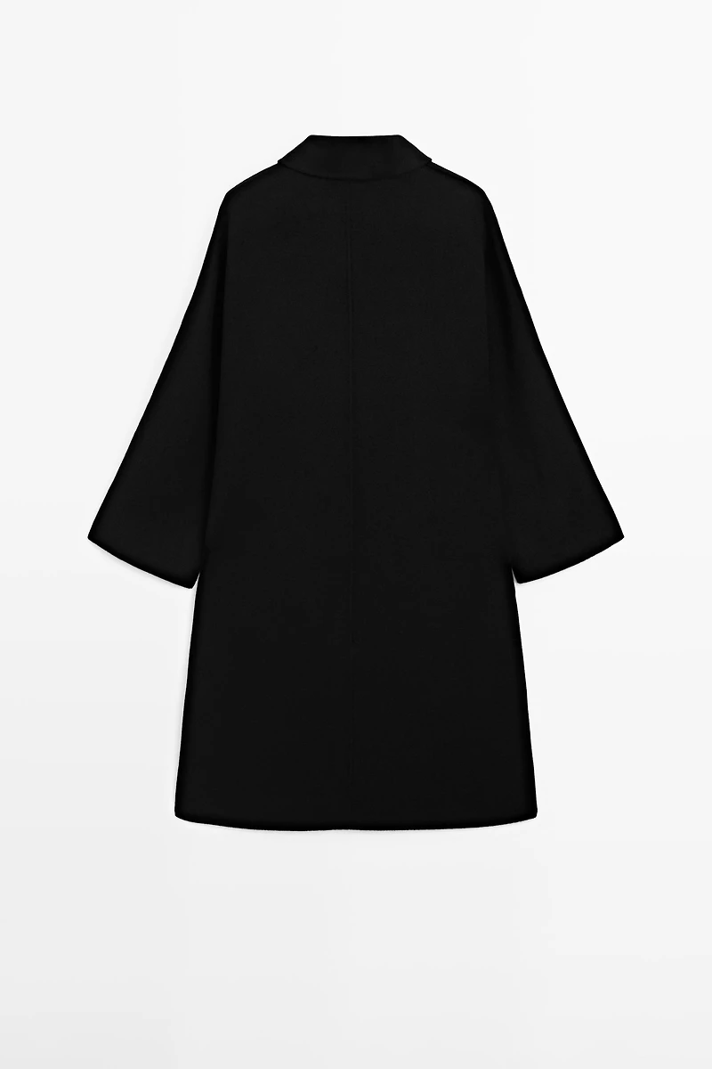 Long batwing sleeve coat