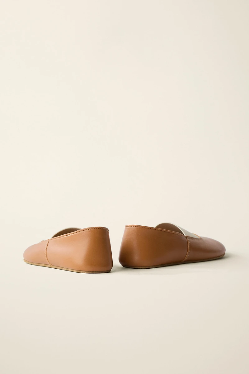 LEATHER BALLET FLATS CREATED BY CARAMEL LONDON X ZARA