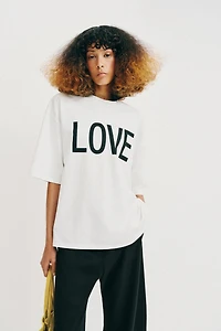OVERSIZED TEXT T-SHIRT
