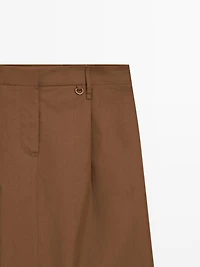 Midi skirt with waist detail
