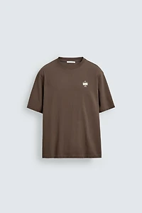 EMBROIDERED SANDWICH T-SHIRT
