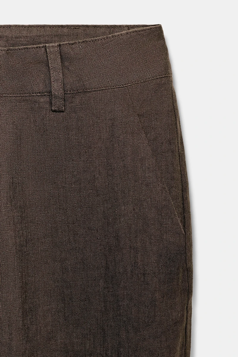 FLARE LINEN PANTS ZW COLLECTION