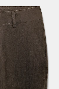FLARE LINEN PANTS ZW COLLECTION