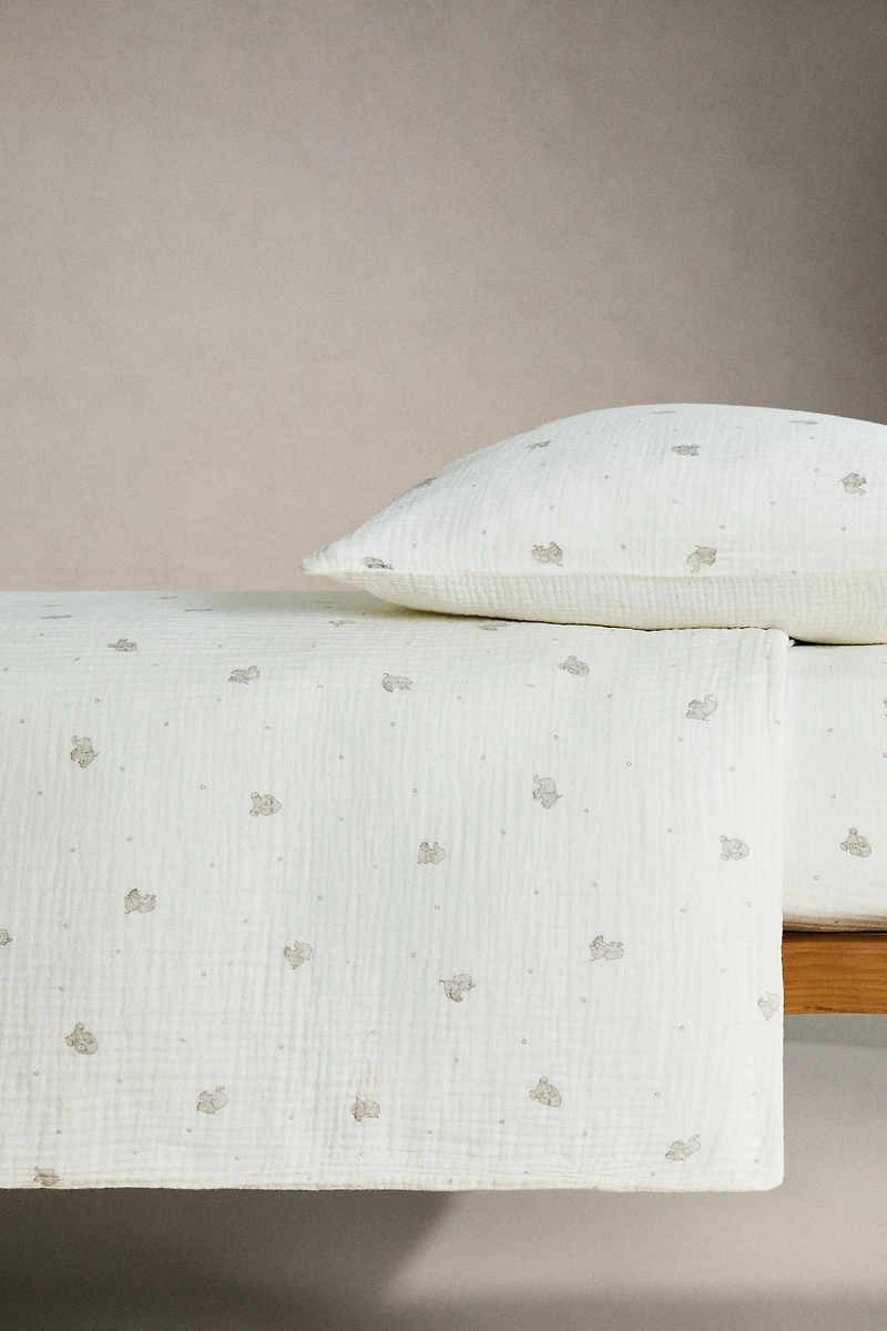HOUSSE DE COUETTE ENFANT GAZE ÉLÉPHANT