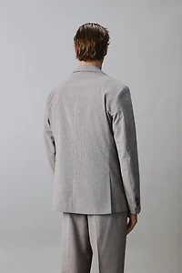 VESTE REGULAR FIT COSTUME PIED-DE-POULE