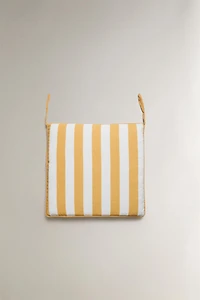 STRIPED ARMCHAIR SEAT CUSHION
