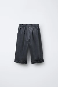 PANTALON JUPE-CULOTTE EN VELOURS