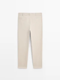 Slim fit corduroy trousers