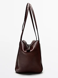 Sac satchel en cuir nappa