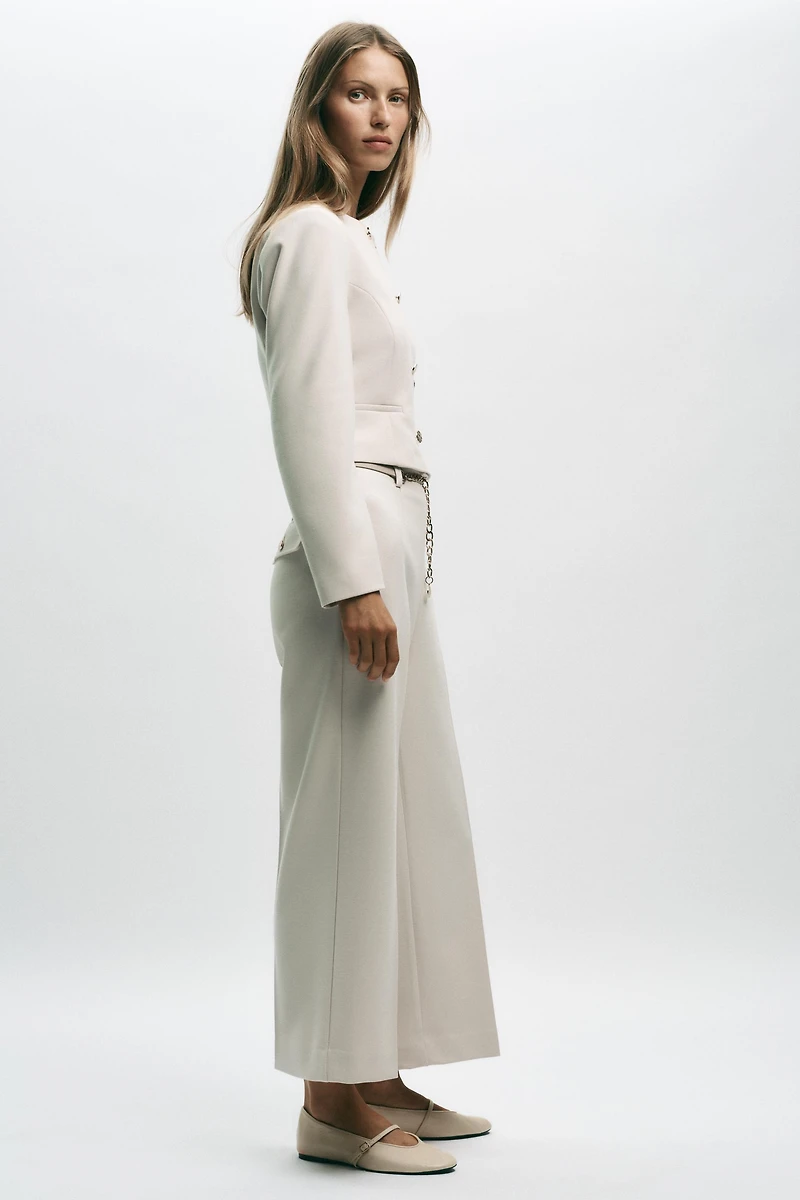 PANTALON LONGUEUR 7/8 CEINTURE CHAÎNE