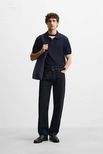 POLO EN MAILLE DE COTON ET SOIE