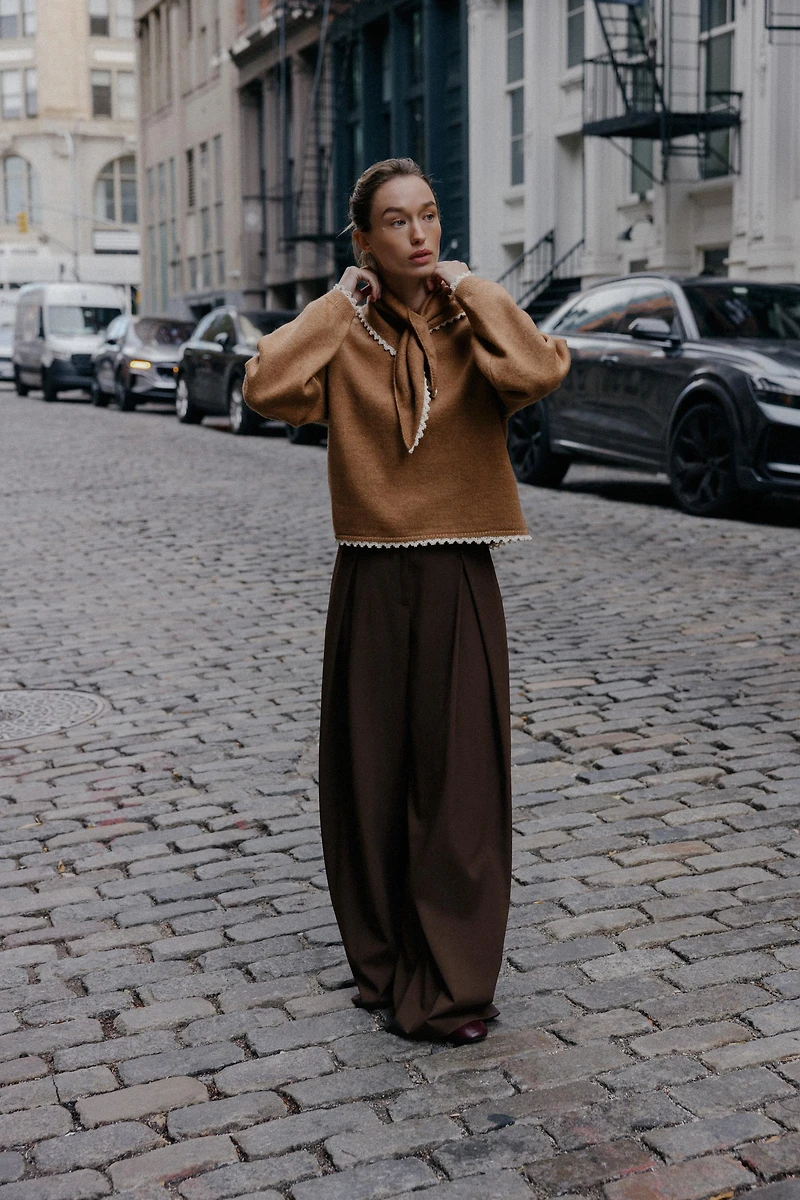 BANDANA LACE KNIT JUMPER