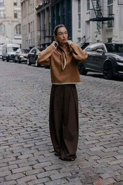 BANDANA LACE KNIT JUMPER