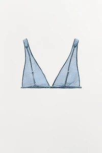 LIMITED EDITION 100% SILK CRINKLE EFFECT BRALETTE