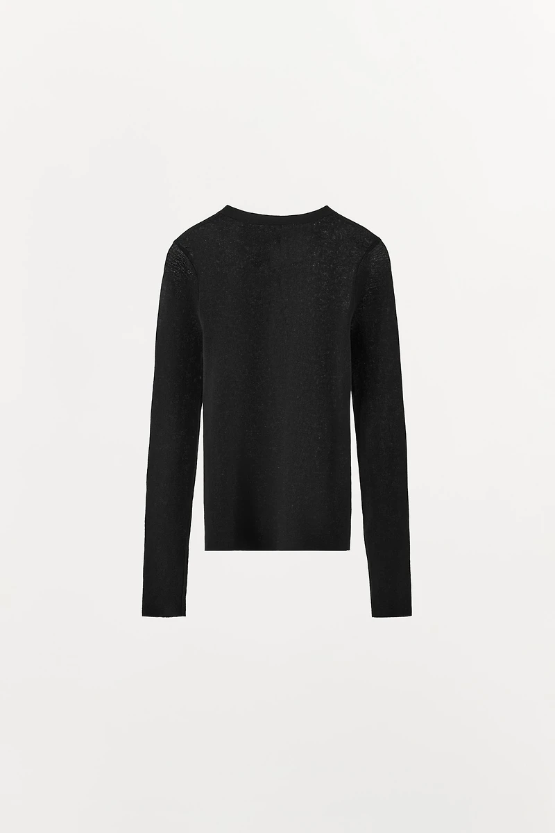 COTTON BUTTON-UP T-SHIRT