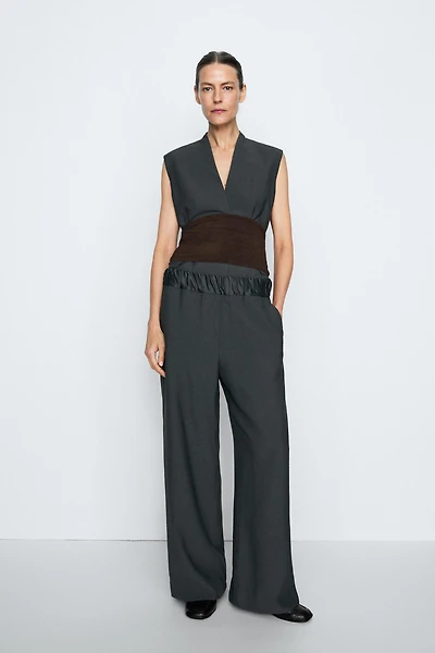 Studio total look elasticated pants