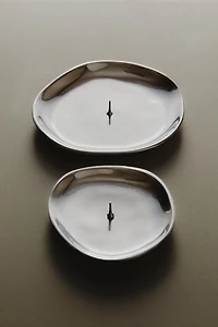 BOUGEOIR ALUMINIUM ARGENTÉ