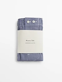 Gingham mini boxers