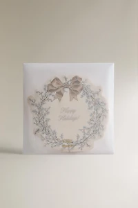 SET OF CHRISTMAS WREATH PAPER NAPKINS (SET OF 20)