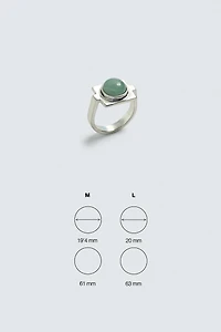 BAGUE CHEVALIÈRE À PIERRE