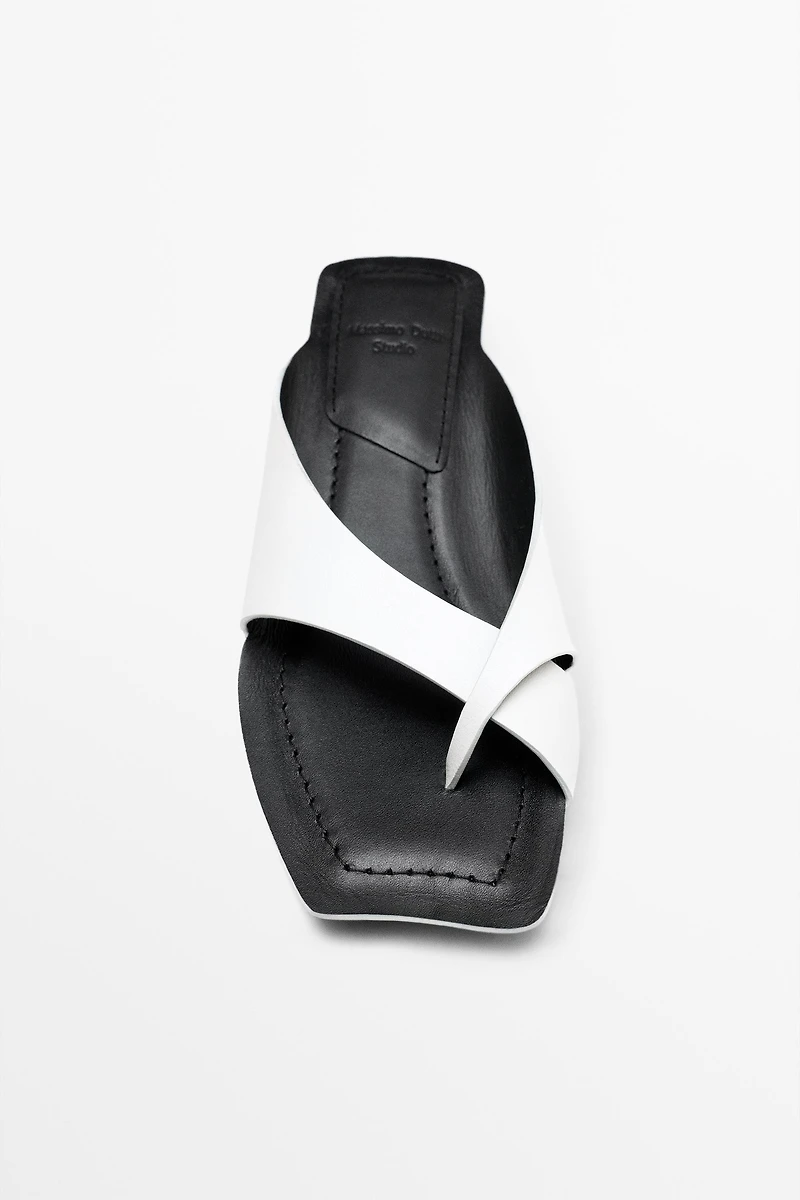 Leather high-heel sandals - STUDIO