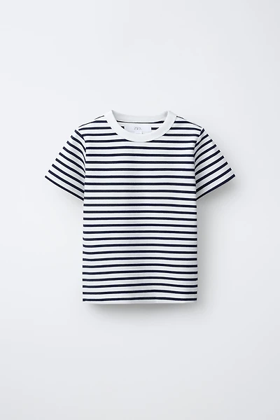 INTERLOCK STRIPED T-SHIRT