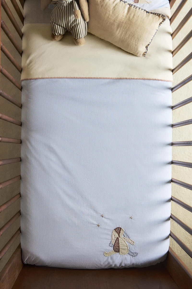 HOUSSE DE COUETTE ENFANT COTON LAPIN